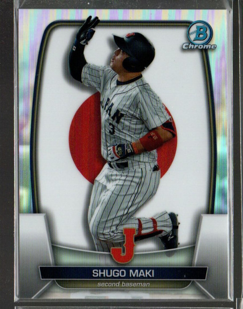 2023 Bowman Chrome WBC Flag Refractors Variation #WBC48 Shugo Maki /499