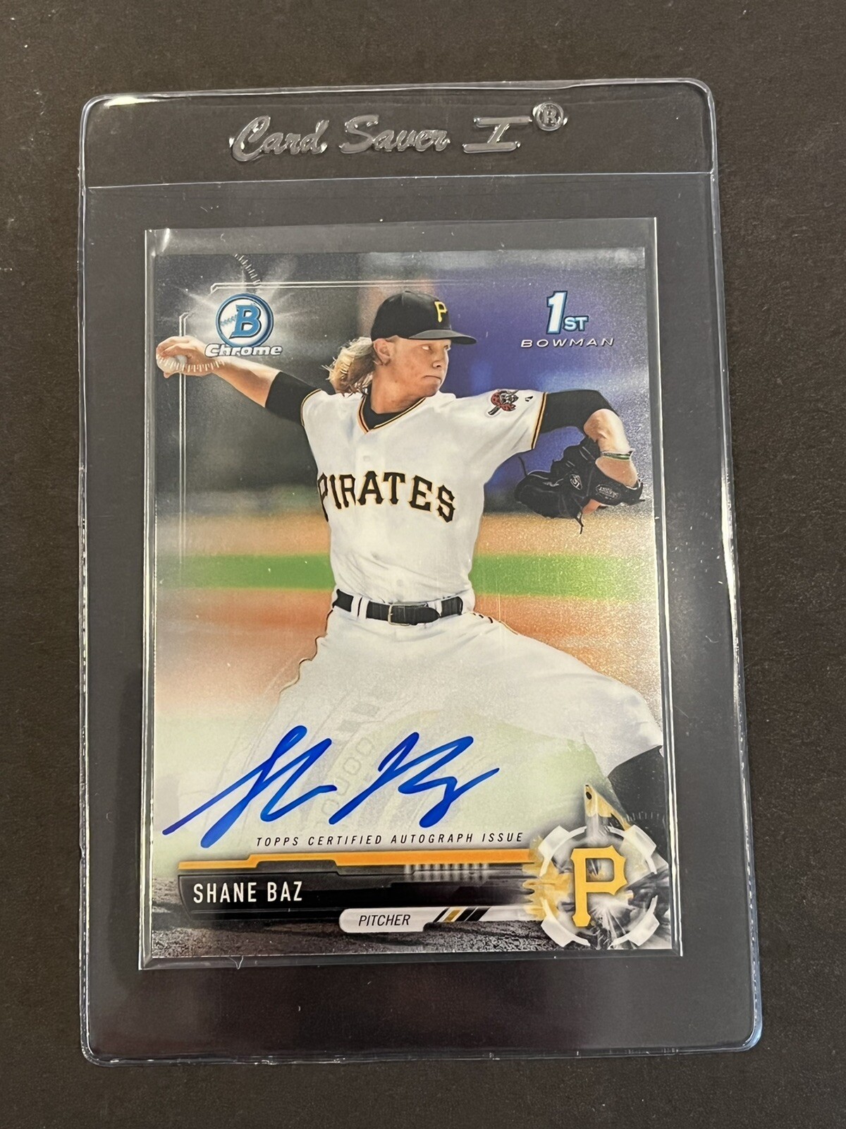 2017 BOWMAN CHROME DRAFT SHANE BAZ AUTO 1st Bowman Autograph