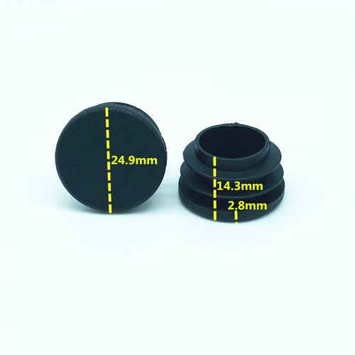 Round Tube Inserts Plastic End Caps Bungs Blanking Furniture Table & Chair Feet - Picture 13 of 29