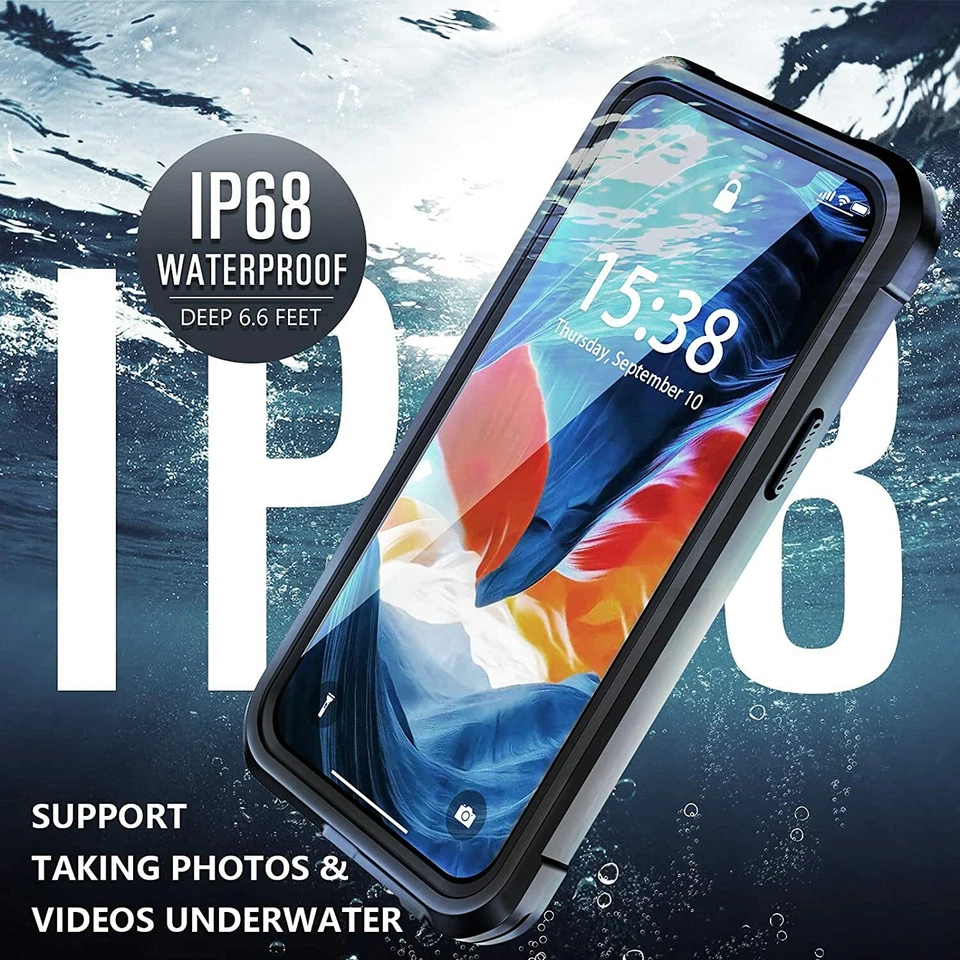 iPhone 11/12 Pro/12 Waterproof Case Shockproof Heavy Duty Cover+Screen Protector - Image 2 of 4