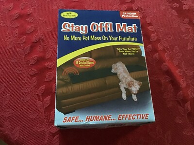 Pet Parade Stay Off! Mat - Indoor Pet Training Sonic Repellent for Dogs and Cats