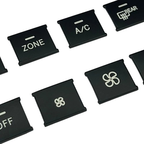 Black Console Air AC Button Cover Trim For Benz C CLS GL GLK ML W204 W166 X204 - Picture 8 of 9