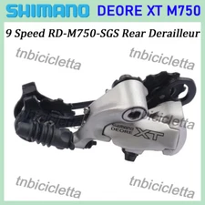 Shimano DEORE XT RD-M750-SGS 9 Speed Rear Derailleur For MTB  Bike Long Cage