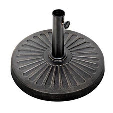 Simple Deluxe 18.11 Inches 30.66 lbs Market Umbrella Base Heavy Duty Round Stand