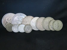 12 Coin Lot Of Various Silver Mexican Coins - SEE DESCRIPTION FOR THE DETAILS