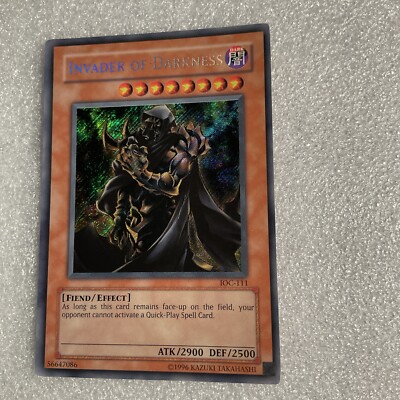 Yugioh Invader of Darkness IOC-111 Secret Rare Holo