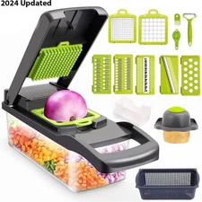 16 In 1 Fruit Vegetable Slicer Cutter Food Onion Veggie Dicer Chopper Kitchen US