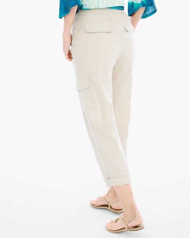 Chico's Casual Cargo Crop Pants Women's Size M/8 … - image 7