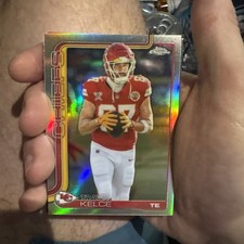 2025 Topps Chrome NFL Travis Kelce #150 Refractor KC Chiefs