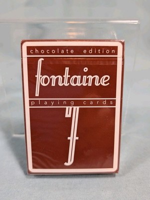 Fontaine Chocolate Playing Cards Brown Limited Edition Sealed Zach Mueller New
