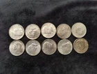 1964 Kennedy Half-Dollars - 90% Silver 10-Coin Lot