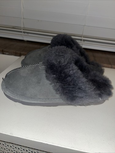 Bearpaw LOKI II Vegan Slide On Slippers Gray Women’s Size 8 - Picture 3 of 9
