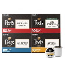 Peet's Coffee, Keurig KCup Pods Variety Pack, 100 Arabica Coffee Luminosa B...