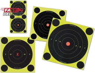 Birchwood Casey Bull'S-Eye Reactive Targets - Highly Visible Instant Feedback Se