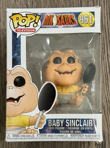 Funko Pop! Television - Dinosaurs: Baby Sinclair #961 Vaulted DAMAGED BOX