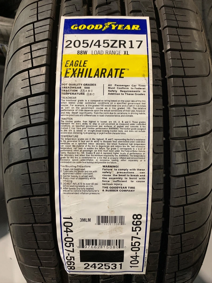 Goodyear 205/45/17 All Season Tires for sale | eBay