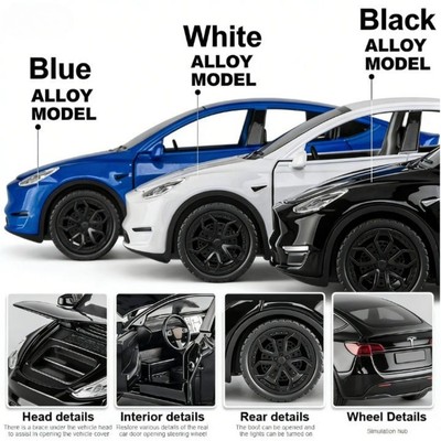 1:32 Scale Tesla Model Y Die-Cast Truck Model Toy CarVehicle for Holiday Gifts