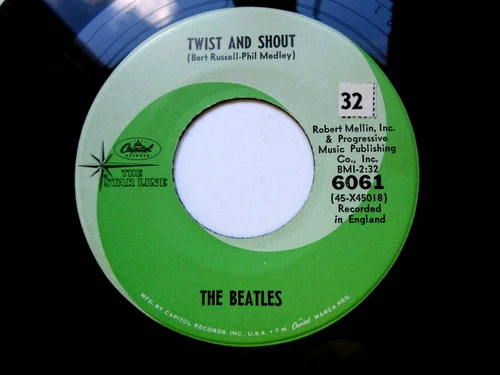 The Beatles - Twist And Shout/There’s A Place 45 - NM Capitol Records - Starline