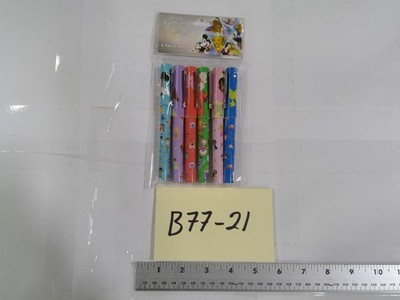 Disney 100 Kids 6 Pack Pens Multicolor Character Print School Supplies Set New