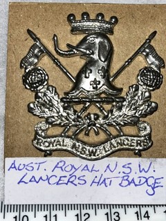AIF NSW Royal Lances Hat Badge