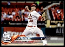 Jack Flaherty 2018 Topps Series One 1 Rookie Card RC #93 St. Louis Cardinals. rookie card picture