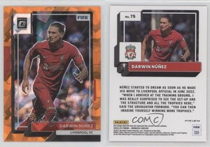 2022-23 Panini Donruss Optic Orange Ice Prizm Darwin Nunez #75