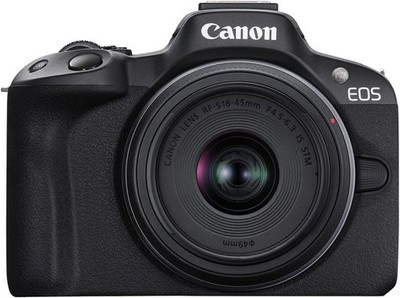 Canon EOS R50 Mirrorless 24.2 MP Camera with RF-S 18-45mm f/4.5-6.3 IS STM Lens
