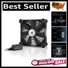 High Airflow 120mm USB Fan - Ultra Quiet with Dual-Ball Bearings for Longevity