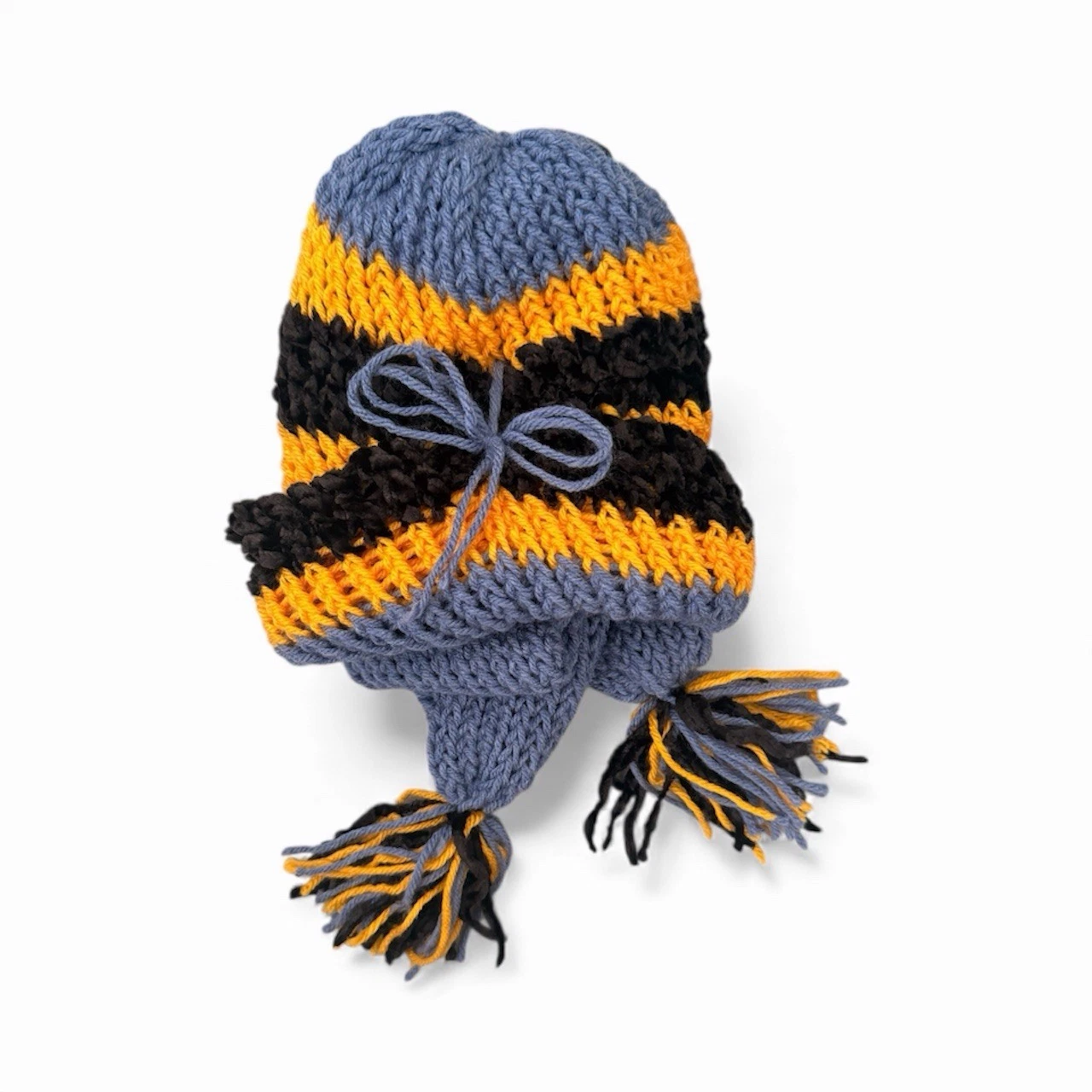 Handmade Knitted Beanie Hat And Scarf Women's S/M