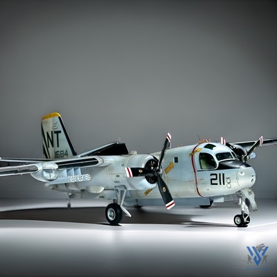 Kinetic S-2E Grumman 1:48   Built & Painted Navy Aircraft   Pre-Order