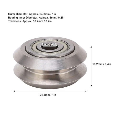 13x V Pulley Wheel Printer Round Wheel Roller W/Carbon Steel Bearing For CR 10✈