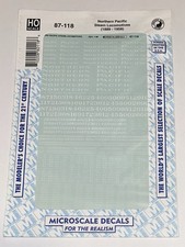 MICROSCALE HO DECAL-NORTHERN  PACIFIC/NP STEA...