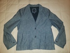 Gap Womens Size 14 Blue Lined Blazer Navy Blu...