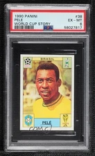 1994 Panini World Cup Story Album Stickers Sonric's Back Pele #38 PSA 6