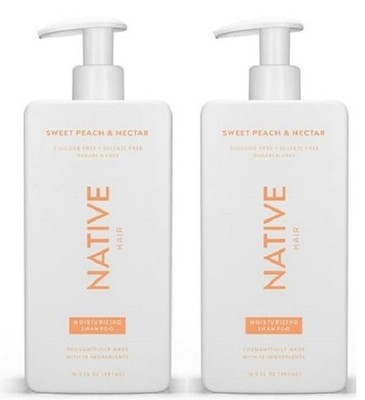 Native Sweet Peach & Nectar Moisturizing Shampoo 2 Pack