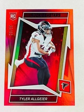 2022 Rookie & And Stars Tyler Allgeier Rookie Card RC Red Foil /35 Falcons. rookie card picture
