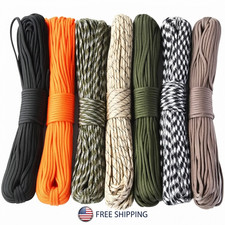 550 Paracord Rope 7-Core 4mm Survival Lanyard for Outdoor Camping Hiking Tent