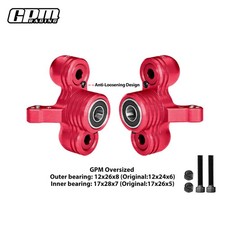 GPM Alloy Front Steering Wheel Hub Carrier for ARRMA 1/5 8S Outcast Kraton EXB