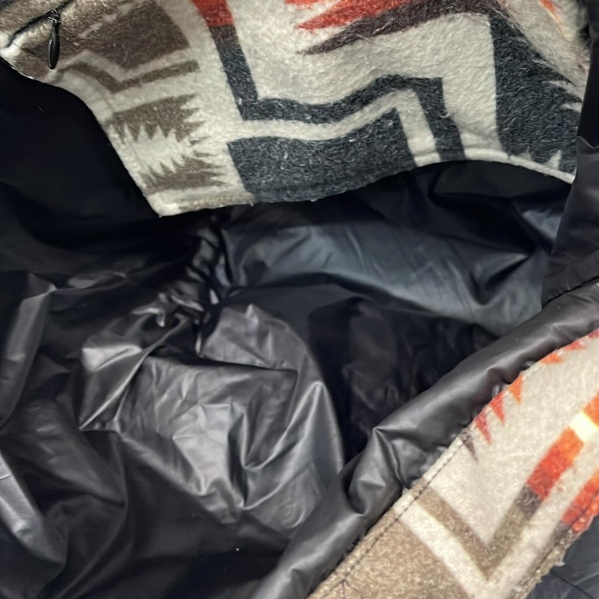 PENDLETON - Black Beige Multi Nylon Polyester Woo… - image 6