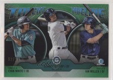 2019 Bowman Green Refractor 62/99 Ian Miller Evan White Braden Bishop z7h