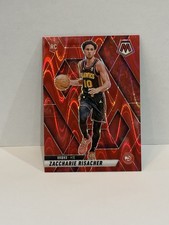 2024-25 Panini Mosaic Red Seismic Prizm Zaccharie Risacher Rookie Card SP/299 