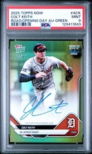 2025 Topps Now Road to Opening Day - Autographs Colt Keith #A-CK Green /99 (AU)