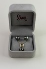 Shane Co 14K Gold Tahitian Pearl Necklace & Stud Earrings Set 9mm w/ Box Unworn — photo 2