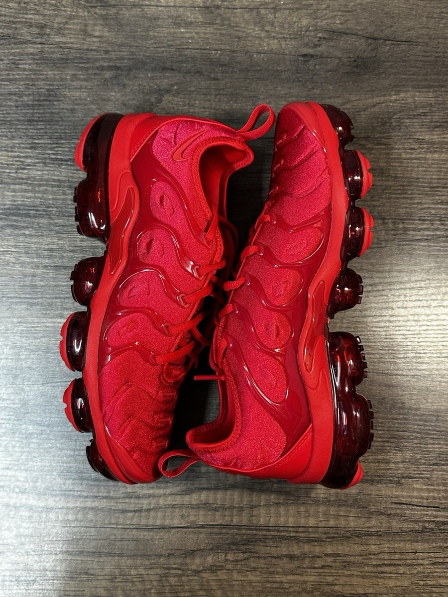 Nike Air VaporMax Plus Triple Red CW6973-600 Men's Size 9