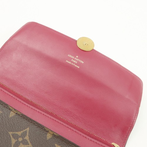 Louis Vuitton Monogram Portefeuille Flore Chain Wallet M69578 Authentic Used F/S - Picture 16 of 24