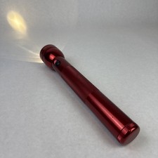 Maglite 3 D Cell Battery Red Flashlight 12" MAG-LITE Made In USA Tested Working