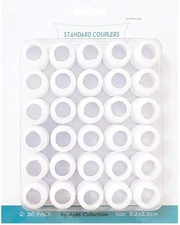 30 Pairs Plastic Standard Couplers Cake Decorating for Icing Nozzles, Piping Bag