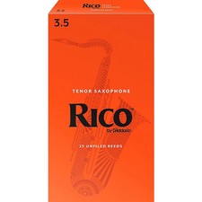 Rico Tenor Saxophone Reeds, Box of 25 Strength 3.5