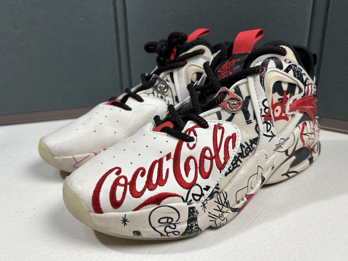 Anta ×コカ・コーラ コラボバスケットシューズ Anta X Coca Cola Men's Size 9 RARE Sneakers Shoes Graffiti Art Red