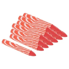 Lumber Marking Crayons, 18 Pack 4"x0.55" Hex Wax Tire Marker Crayons Red